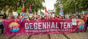 Protest gegen den Parteitag der #noAfD in Magdeburg