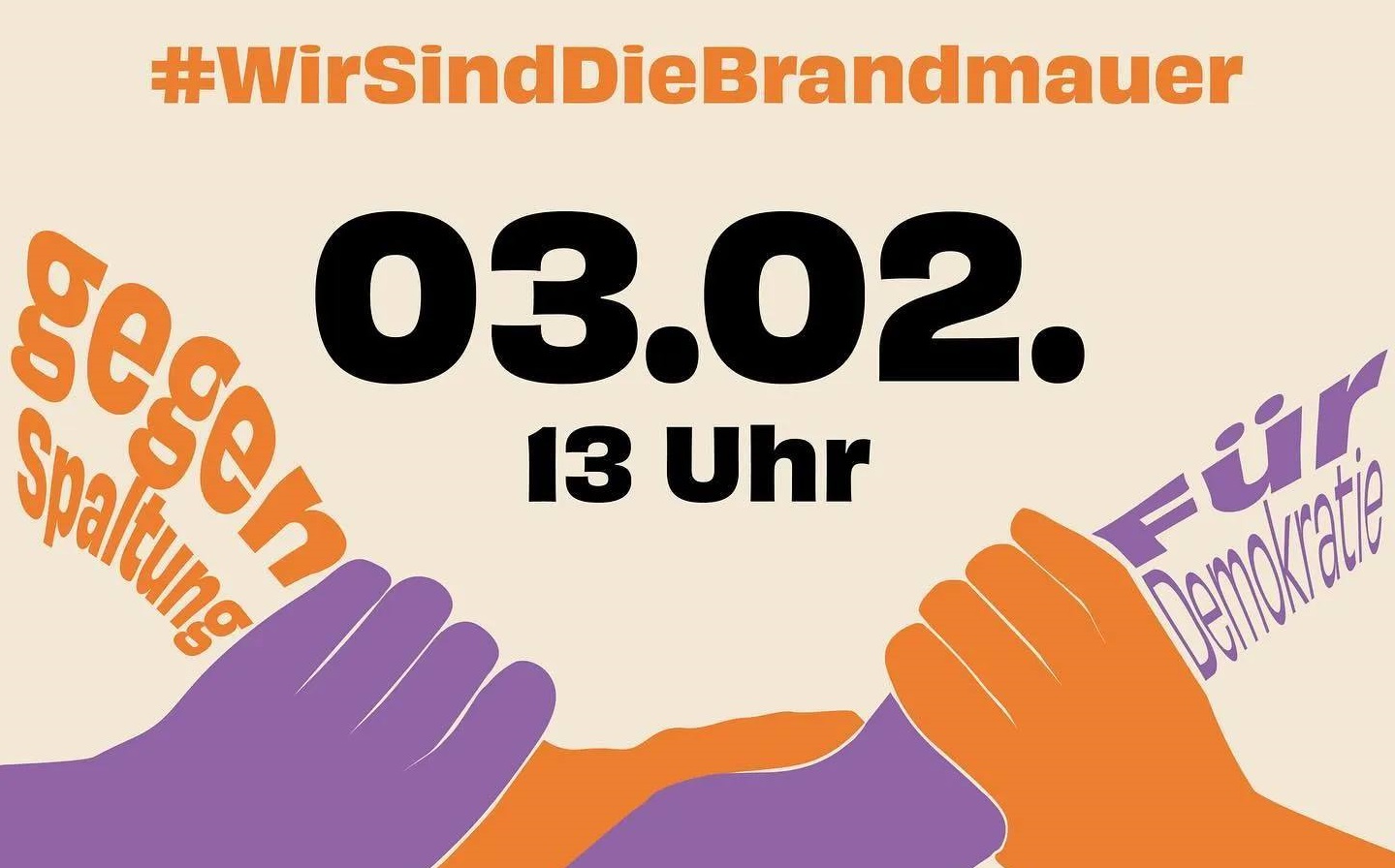 wir sind die brandmauer 03.02. 13 Uhr